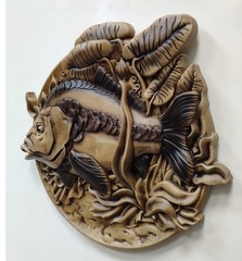 Силиконовый молд Рыба (медальон) № 0475