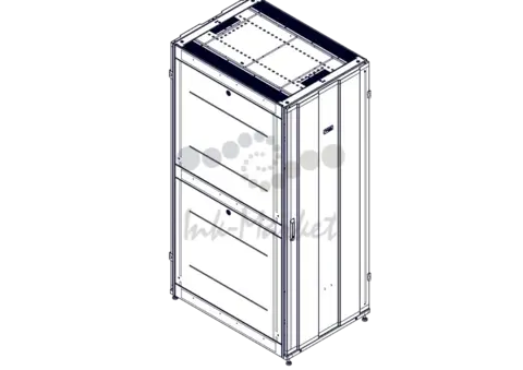 Шкаф серверный Systeme Electriс (UR3150) напольный 42U 750x1070мм пер.дв.перфор. 4 бок.пан. 1800кг черный