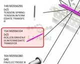 Ricoh M2056334 Roller:driven:fix:intermediate transfer original