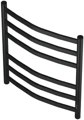Полотенцесушитель электрический Point Антея PN17856B П6 500x600, диммер справа, черный