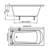 Ванна акриловая 150х70 Ravak Domino C641000000