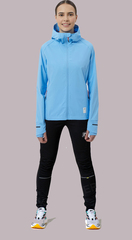 Элитный женский беговой непромокаемый костюм Gri Джеди 4.0 Noname Running голубой