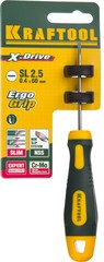 KRAFTOOL Х-Drive, SL2.5 x 60, отвертка (250071-2.5-060)