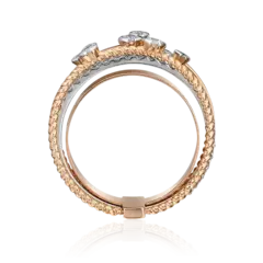 01-5314-00-501-1111-67- Оригинальное кольцо из  золота с фианитами