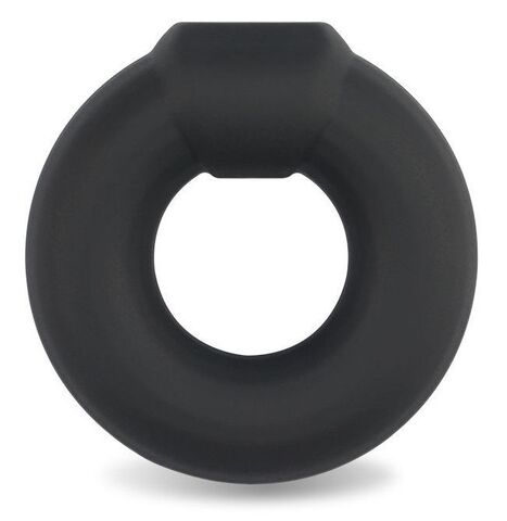 Черное эрекционное кольцо Ultra Soft Platinum Cure Silicone Cockring - Lovetoy LV1457