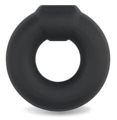 Черное эрекционное кольцо Ultra Soft Platinum Cure Silicone Cockring - 