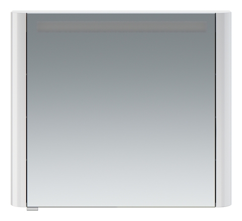 Am.Pm M30MCR0801WG Sensation. зеркало. зеркальный шкаф. правый.80 см. с подсветкой. белый. глянец. шт