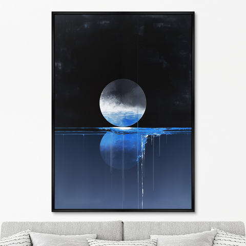 ArtNoMore - Репродукция картины на холсте Lunar reflection, 2024г.