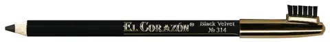 El Corazon карандаш для бровей 314 black velvet