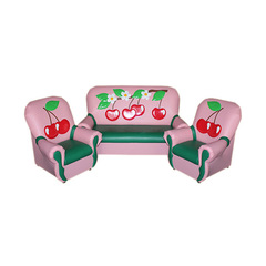 Комплект мягкой игровой мебели «Сказка люкс» Вишенки