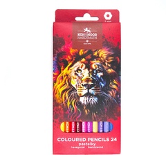 Карандаши цветные KOH-I-NOOR RED LION, 24цв, картон.упак. с подвесом
