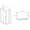 Abber Schwarzer Diamant AG30100BH-S75B-S75B Душевой уголок, 100x75x195