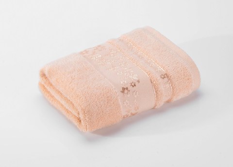 Emily-4  персиковое махровое  полотенце Valtery