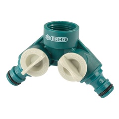 RACO ORIGINAL, 3/4?, двухканальный, с внутренней резьбой, из ABS пластика, поливочный распределитель (4250-55255C)
