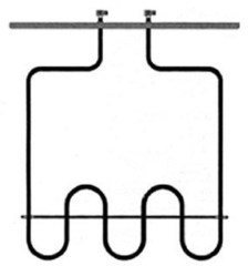 Тэн духовки 1000W нижний для плиты Indesit, Ariston, Whirlpool 16435 Тэн духовки 1000W нижний для плиты Indesit, Ariston, Whirlpool 16435