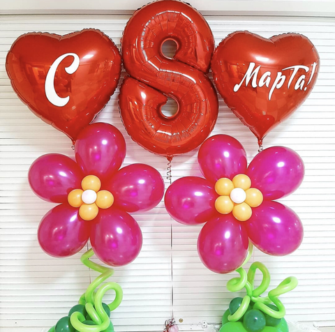 Шары к 8 марта №7