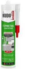 Герметик KUDO KSK-123 силиконовый санитарный сигнальный серый 280 мл
