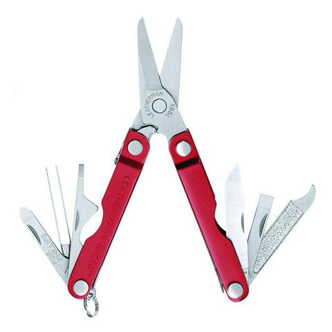 Мультитул Leatherman Micra 65 mm, 10 функций, красный (64330181N)