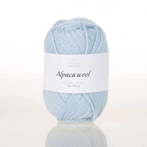 Пряжа Infinity Alpaca Wool 6511 нежно-голубой