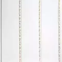 Потолочная панель ПВХ Трёхсекционная Кантри золото 3000х240 мм