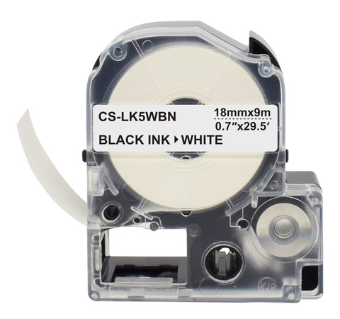 Картридж ленточный Cactus CS-LK5WBN черный для Epson LW300, LW400, LW700, LW600P, LW1000P