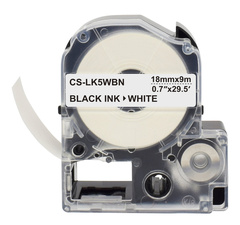 Картридж ленточный Cactus CS-LK5WBN черный для Epson LW300, LW400, LW700, LW600P, LW1000P