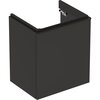Шкафчик для раковины Geberit Smyle Square, с одной дверцей: B=53.6см, H=61.7см, T=43.3см, Темно-серый / Матовое покрытие