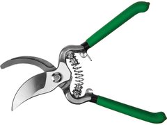 РОСТОК PC-15, 200 мм, углеродистая сталь, цельнокованый, покрытие ПВХ, плоскостной секатор (423005)