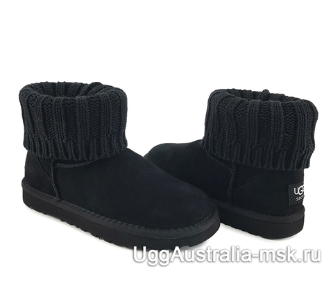 UGG Sacai Knit Classic Mini II Black