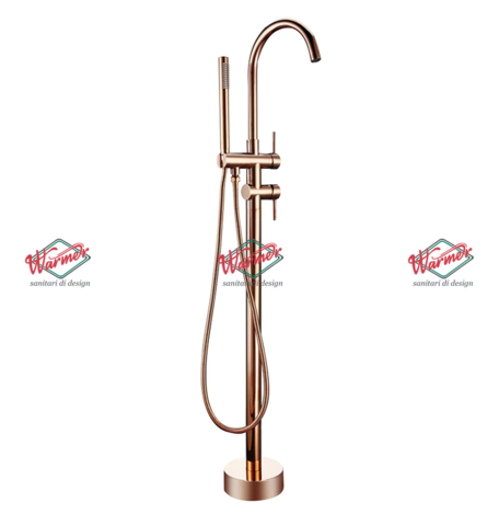 Напольный смеситель для ванны Warmer Rose Gold Line RPW-01841