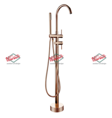 Напольный смеситель для ванны Warmer Rose Gold Line RPW-01841