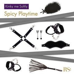 БДСМ-набор в черном цвете Kinky Me Softly - 