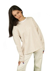 Купить бежевую тельняшку для женщины - Магазин тельняшек.ру 8-800-700-93-18Тельняшка женская 