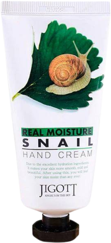 Jigott Real Moisture Snail Hand Cream Крем для рук с муцином улитки