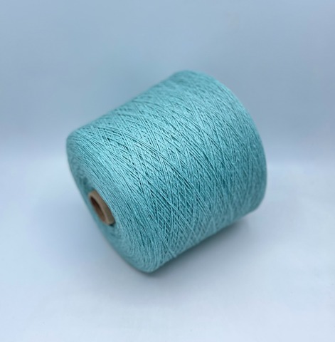 Бобинная пряжа (пр.Италия), art-Loose , 380м/100гр, 70%Хлопок 20%Полиамид 10%Кашемир , цвет-Аква,арт.33408