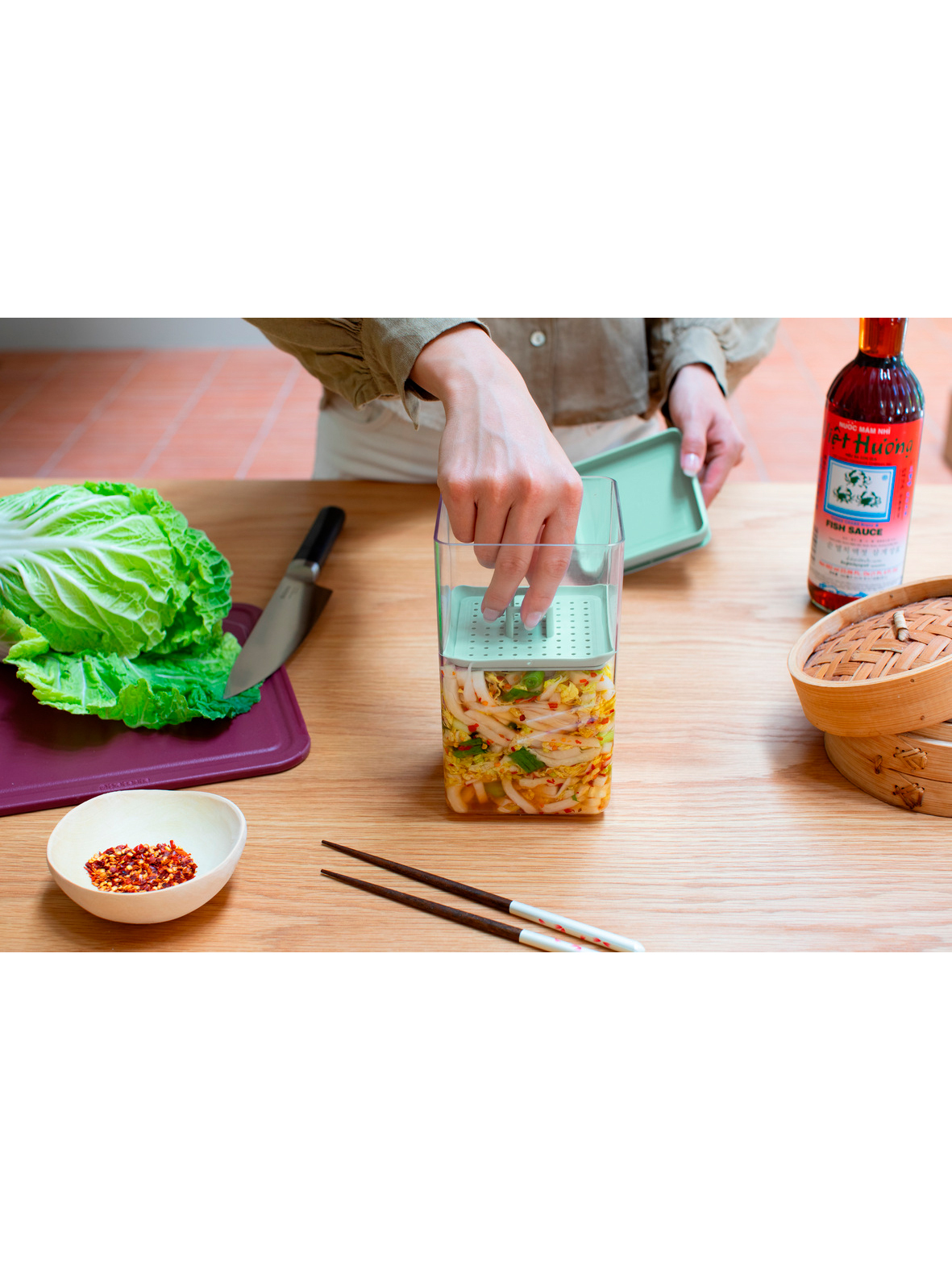 Контейнер для ферментации Tasty+, Мятно-зеленый, арт. 145483 - фото 2