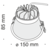 Встраиваемый светильник Technical Stella DL039-L15W3K