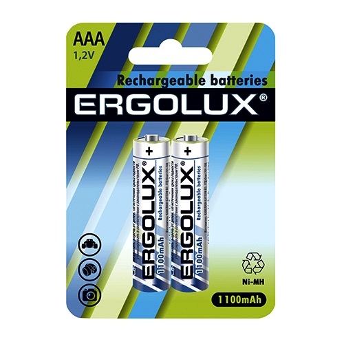 Аккумулятор Ergolux AAA 1100 mAh Ni-Mh BL2