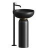 Artceram JOLIE JOC001 17 00 Пьедестал для раковины Ø 50 см, цвет черный матовый
