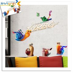 Wall Sticker Wallpaper 3D Art — Turbo