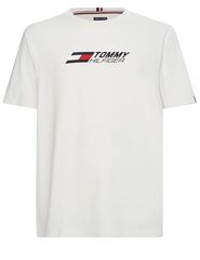 Футболка теннисная Tommy Hilfiger Essentials Big Logo Short Sleeve Tee - ivory