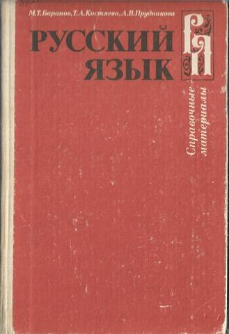 Русский язык. Справочные материалы