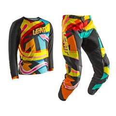 Комплект мотоджерси/мотоштаны подростковый Leatt 3.5 Jr Ride Kit (2025) Carnival