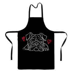 Фартук "Английский бульдог - любовь"
