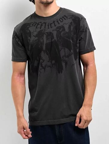 Affliction | Футболка мужская CROWS Tee VBPD A27227 перед