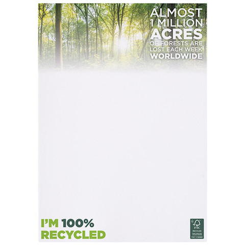 Блокнот Desk-Mate® из переработанной бумаги формата A4