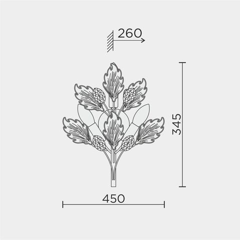 Настенный светильник Modelux ML.6869.450 GD