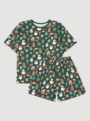 Пижама женская Mjölk Имбирный пряник, с коротким рукавом