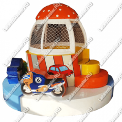 Электрическая карусель детская 4KIDS "Гонки на мотоциклах"