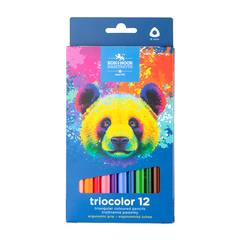Карандаши цветные KOH-I-NOOR TRIOCOLOR BEAR 3142, 12цв, картон.упак. с подвесом